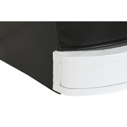 Meuble bar combi bois manguier et métal 157x52x90cm