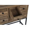 CONSOLE APOTHICAIRE EN BOIS RECYCLÉ 120 CONSOLE APOTHICAIRE EN BOIS RECYCLÉ 120