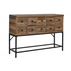 CONSOLE APOTHICAIRE EN BOIS RECYCLÉ 120