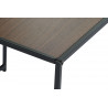 Set de 2 tables auxiliaires carré effet bois 40x40x40cm