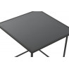 Set de 2 tables auxiliaires carré effet bois 40x40x40cm