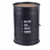 chevet loft bidon noir recyclé D33.5xH46.5cm