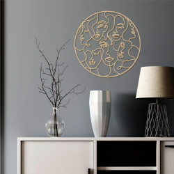 FEMMES ABSTRAITES DECO BOIS LASER