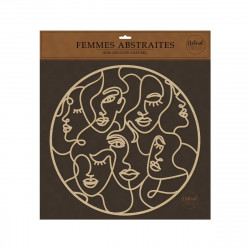 FEMMES ABSTRAITES DECO BOIS LASER