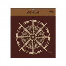 BOUSSOLE DECO BOIS LASER