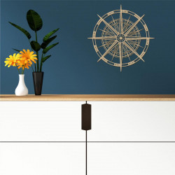BOUSSOLE DECO BOIS LASER