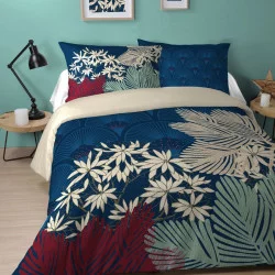PARURE DE LIT 2 PERSONNES 240X220cm AVEC 2 TAIES D'OREILLERS BOHOCHIC