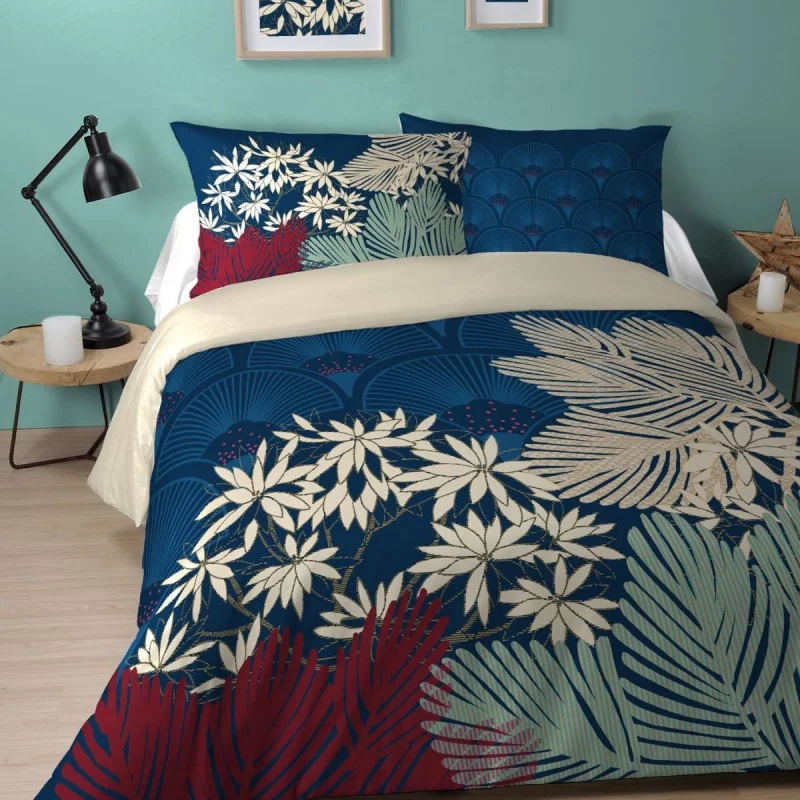 PARURE DE LIT 2 PERSONNES 240X220cm AVEC 2 TAIES D'OREILLERS BOHOCHIC