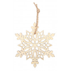 Flocons en bois à suspendre, 8 x 8 cm x