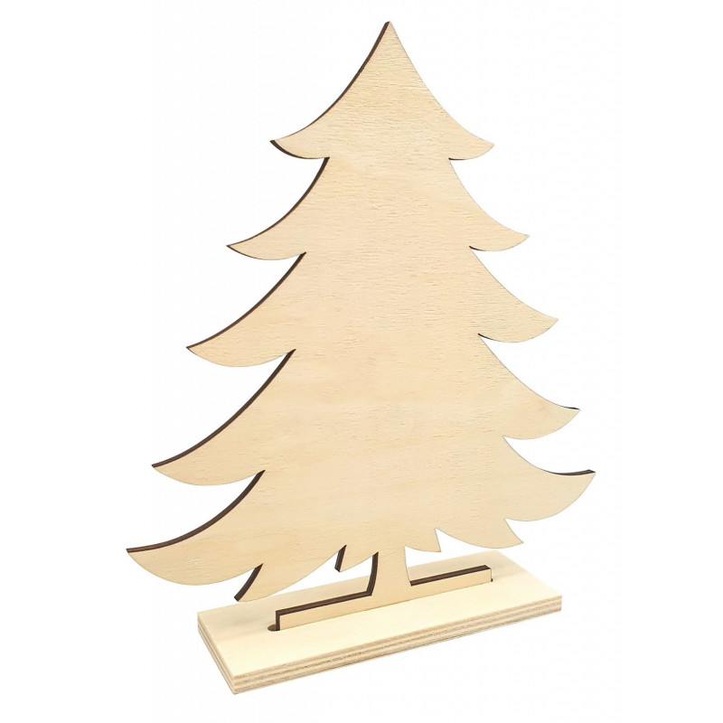Sapin en bois, 16,8 x 4 x 19 cm