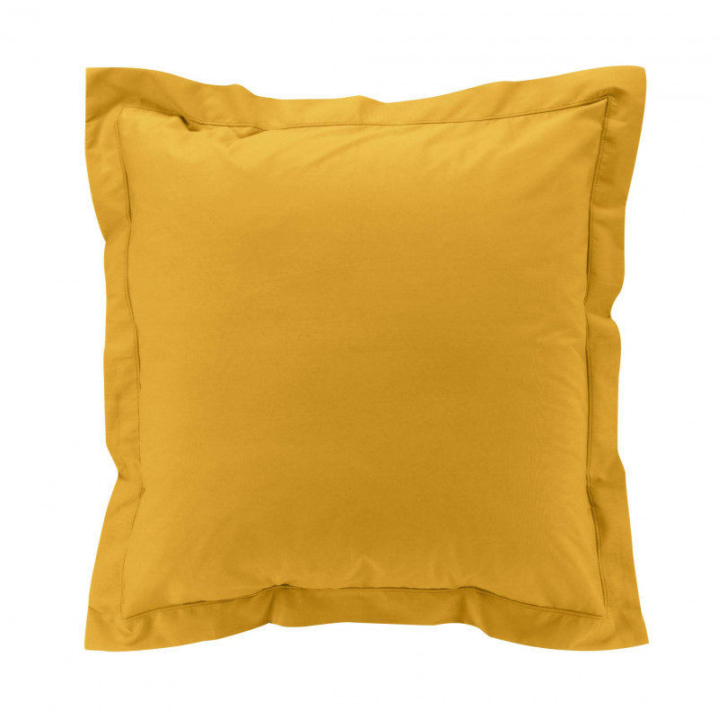 TAIE D'OREILLER VP 63x63CM PERCAL CURRY