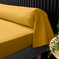 TAIE DE TRAVERSIN 85x185CM PERCAL CURRY