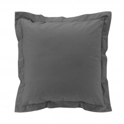 TAIE D'OREILLER VP 63x63CM PERCAL ACIER