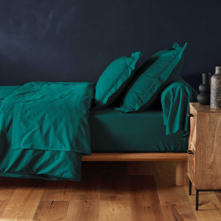 DRAP HOUSSE 140x190CM LINA EMERAUDE