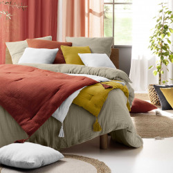 PARURE ANGELIA SABLE 260x240CM GAZE COT