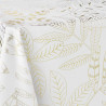 NAPPE BELFLOR BLANC/OR 150x240CM POLYES