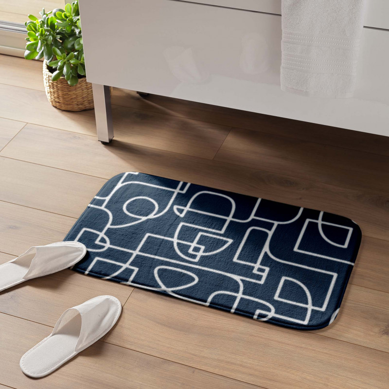 TAPIS DE BAIN LABYRINTHE 45x75CM MICROF