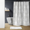 RIDEAU DE DOUCHE AMBER +CROCHETS 180x200