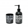 DISTRIBUTEUR SAVON GLASS NOIR 7x19CM