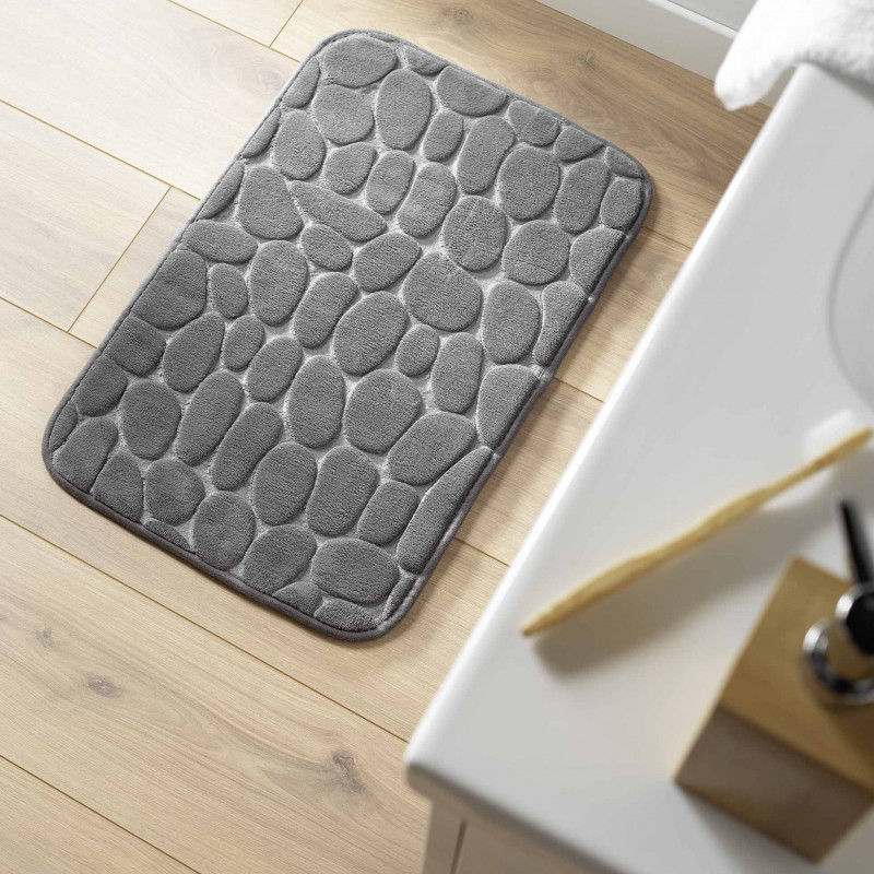 TAPIS DE BAIN RICOCHET ANTHRACITE 50x80