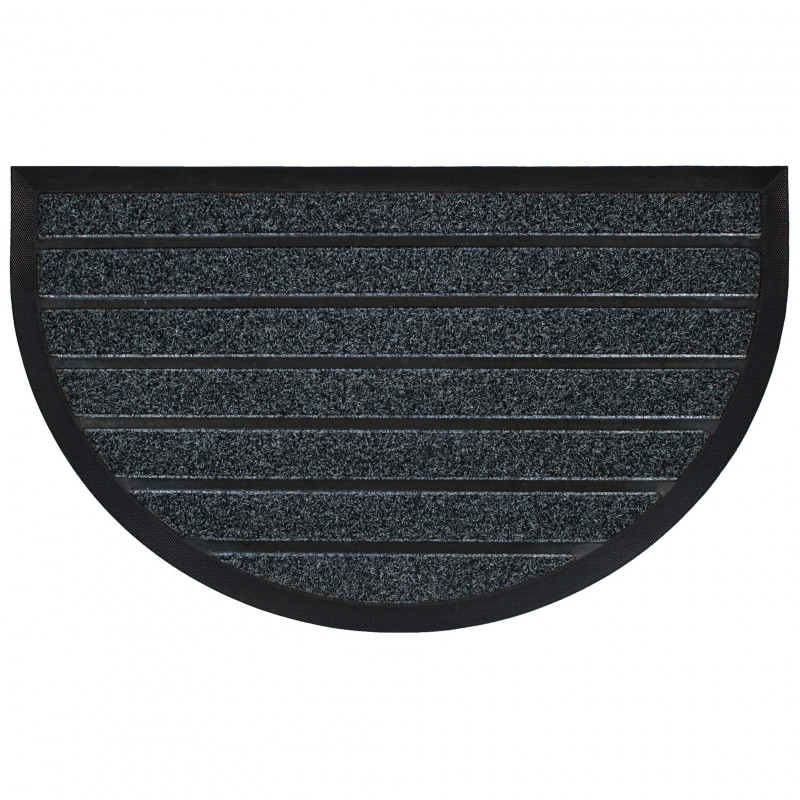TAPIS DEMI-LUNE MARCO GRIS 45x75CM PVC
