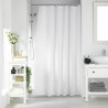 RIDEAU DE DOUCHE QUARTZ BLANC AVEC CROCH