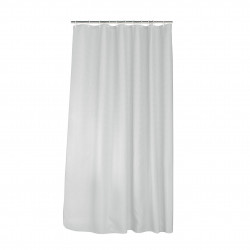 RIDEAU DE DOUCHE QUARTZ BLANC AVEC CROCH