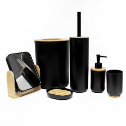 MIROIR BAMBOU SMART NOIR A POSER DOUBLE