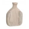 vase bois 16x5x22cm paulownia naturel