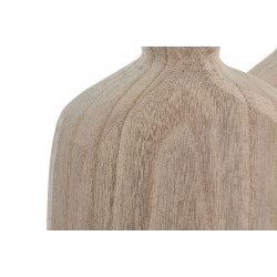 VASE BOIS 16X5X22 PAULOWNIA NATUREL 2 MO