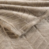 PLAID ARYA TAUPE 180x220CM FLANELLE RELI