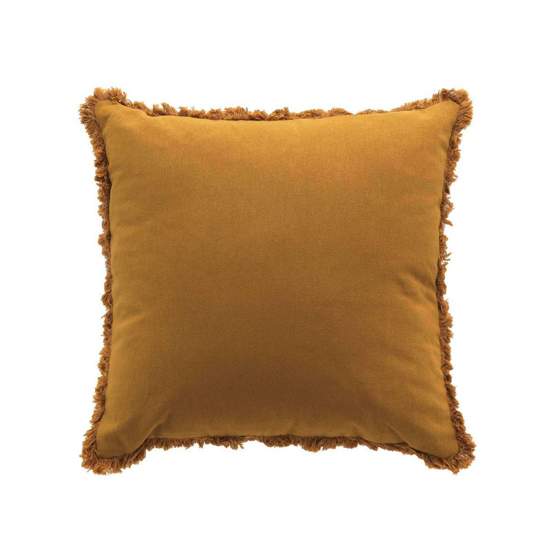 COUSSIN EVE CAMEL FRANGES 45x45CM COTON