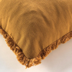 COUSSIN EVE CAMEL FRANGES 45x45CM COTON