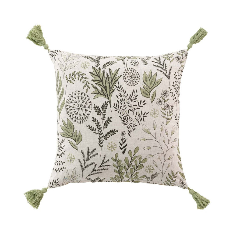 COUSSIN SUZANNE VERT 40x40CM COTON RECYC