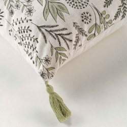 COUSSIN SUZANNE VERT 40x40CM COTON RECYC