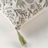 COUSSIN SUZANNE VERT 40x40CM COTON RECYC