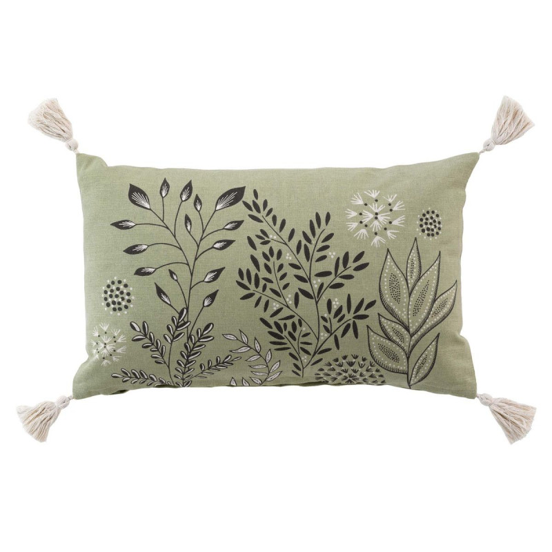 COUSSIN SUZANNE VERT 30x50CM COTON RECYC