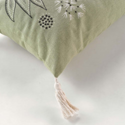 COUSSIN SUZANNE VERT 30x50CM COTON RECYC