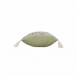 COUSSIN SUZANNE VERT 30x50CM COTON RECYC
