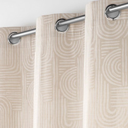 RIDEAU PANDORE BLANC 140x240CM POLYCOTON