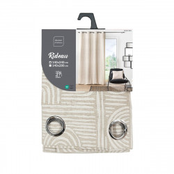 RIDEAU PANDORE BLANC 140x240CM POLYCOTON