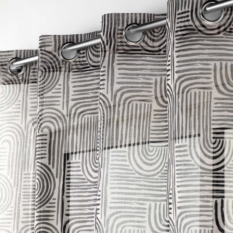 VOILE PANDORE NOIR 140x240CM VOILE SABLE