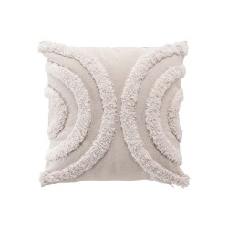 COUSSIN TUFTE ZITA NATUREL 40x40CM