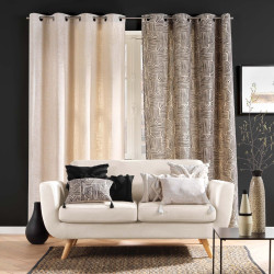 COUSSIN TUFTE ZITA NATUREL 40x40CM