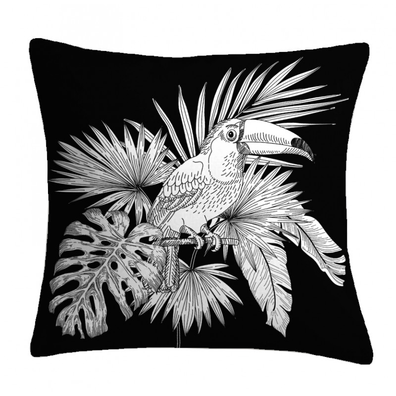 KIGOSI COUSSIN OUTDOOR 45X45CM NOIR TO