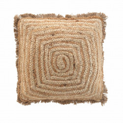 COUSSIN TOURNICOTTI 45x45CM JUTE UNI+COTON UNI DEHOUSSABLE FRANGES