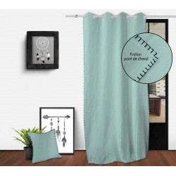 RIDEAU SPIRIT VERT EAU 135X250CM