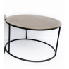 TABLE BASSE ALU RONDES DOREES PM