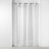 VOILAGE FLORESSIA 140x240CM VOILE SABLE IMPRIME METALLISE