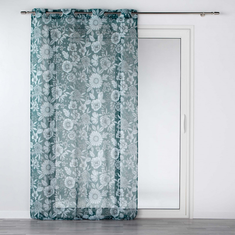 VOILAGE MILADY BLEU 140x240CM VOILE SABLE IMPRIME VOILAGE MILADY BLEU 140x240CM VOILE SABLE IMPRIME